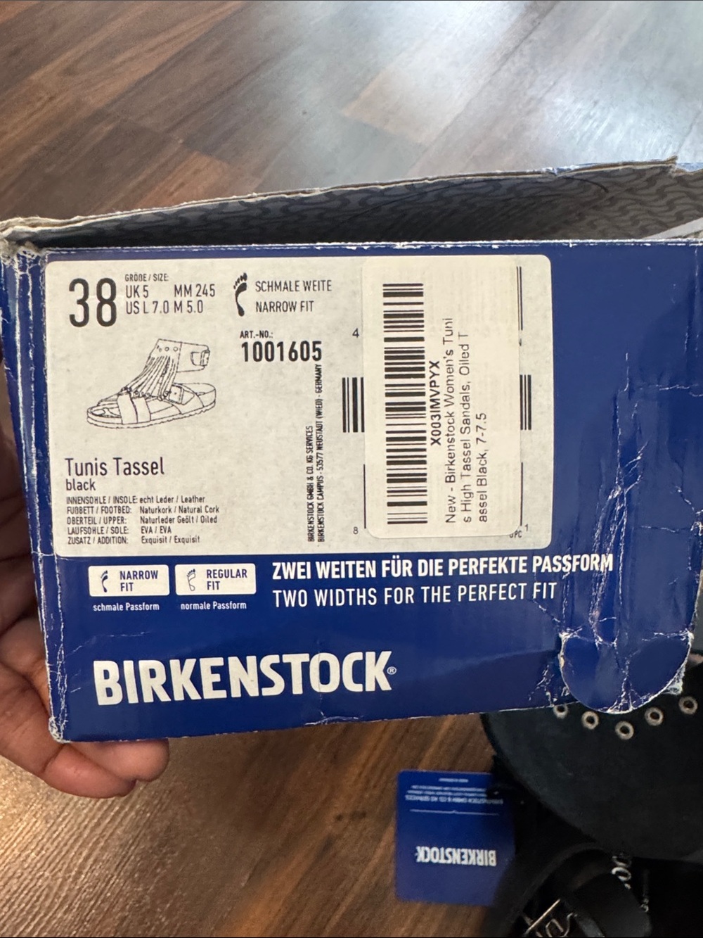 NIB Birkenstock Tunis Tassel Fringe Studded Sandal - Picture 3 of 4
